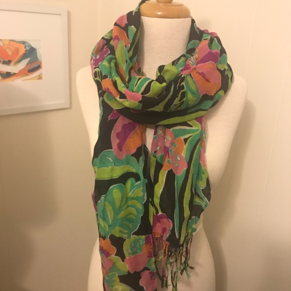 Lilly Pulitzer Skip On It Murfee Scarf silk shawl
